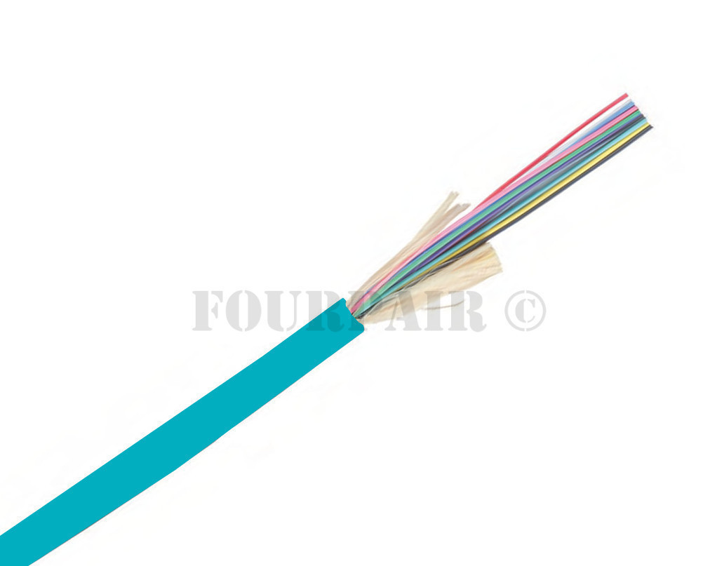 Indoor/Outdoor 12-Strand Multimode OM3 Plenum Fiber Optic Cable 1000ft