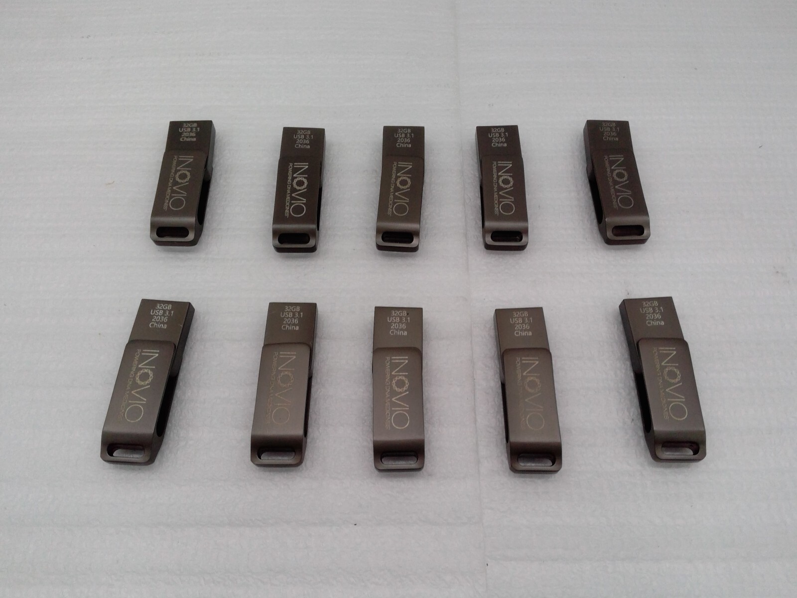 Lot of 10 INOVIO 32GB USB 3.0 & Type-C Flash Drive Dual Port Sticks C3-U3.1D2