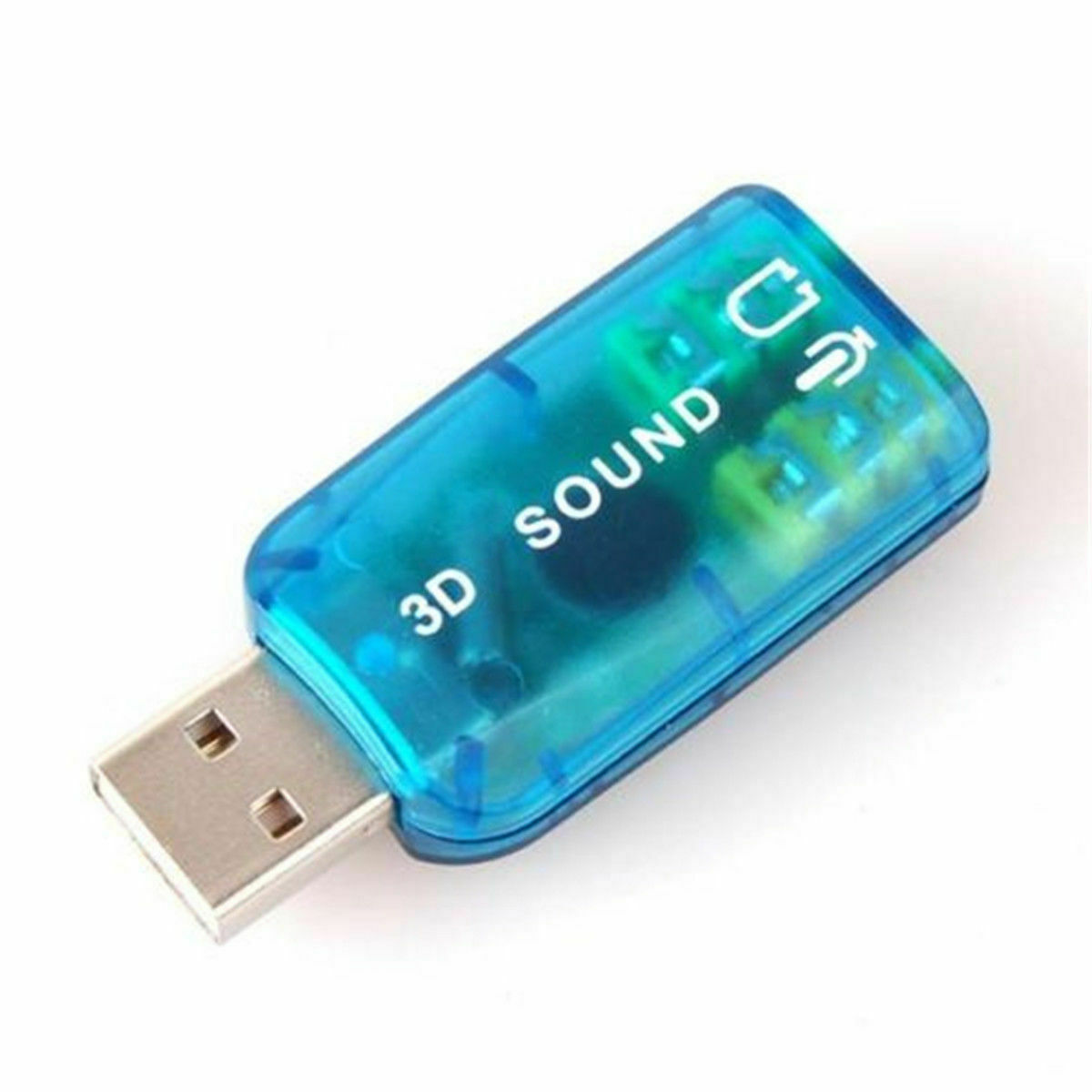 External USB 2.0 to 3D Virtual Audio Sound Card Adapter Converter 7.1 CH