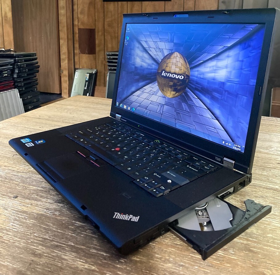15.6″ Lenovo T510/20 Laptop Windows 7 Pro 64 Bit i5 2.5ghz 4gb 250gb DVD