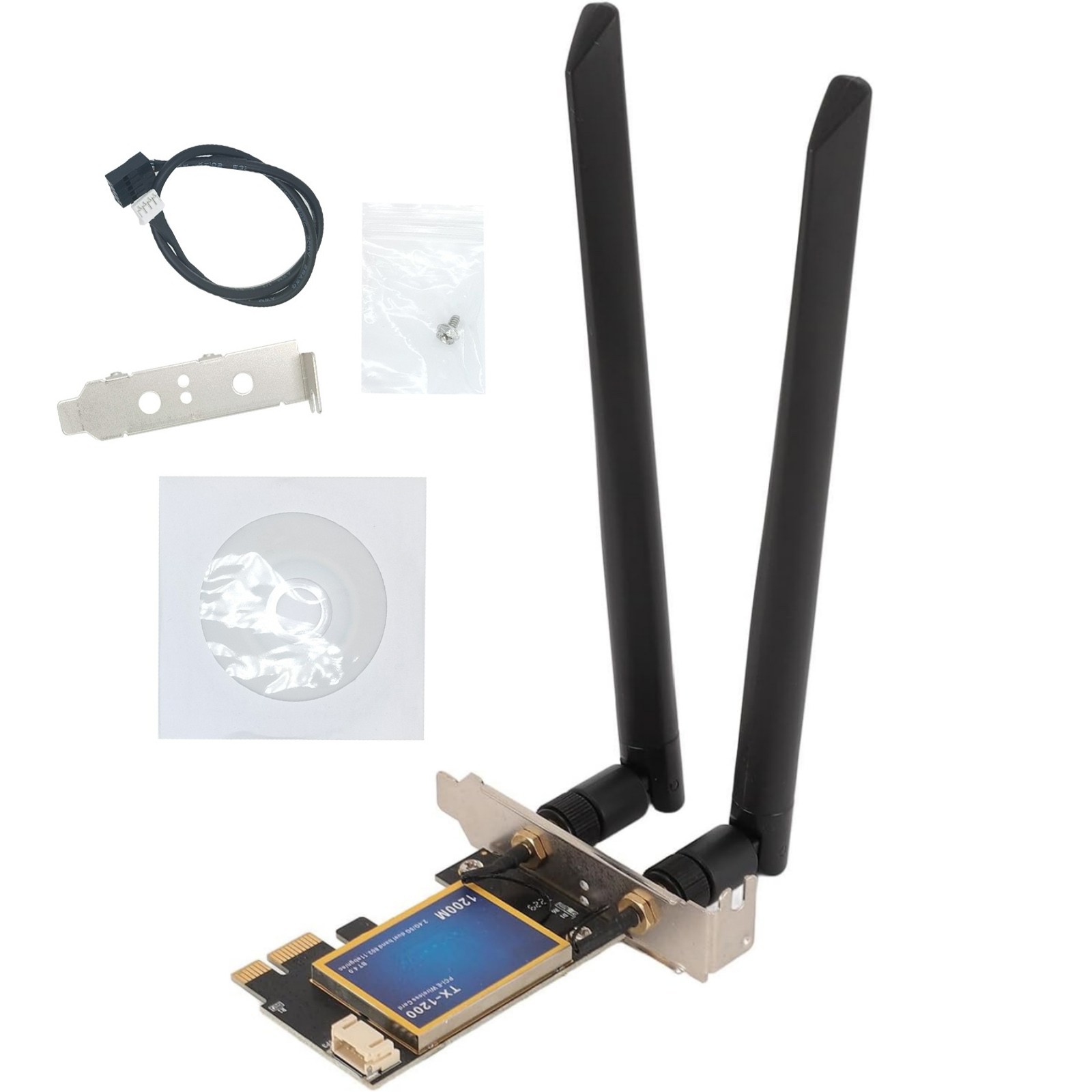Wireless Network Bluetooth 4.0 Card With 2.4G 300mbps And 5G 867mbps Speeds