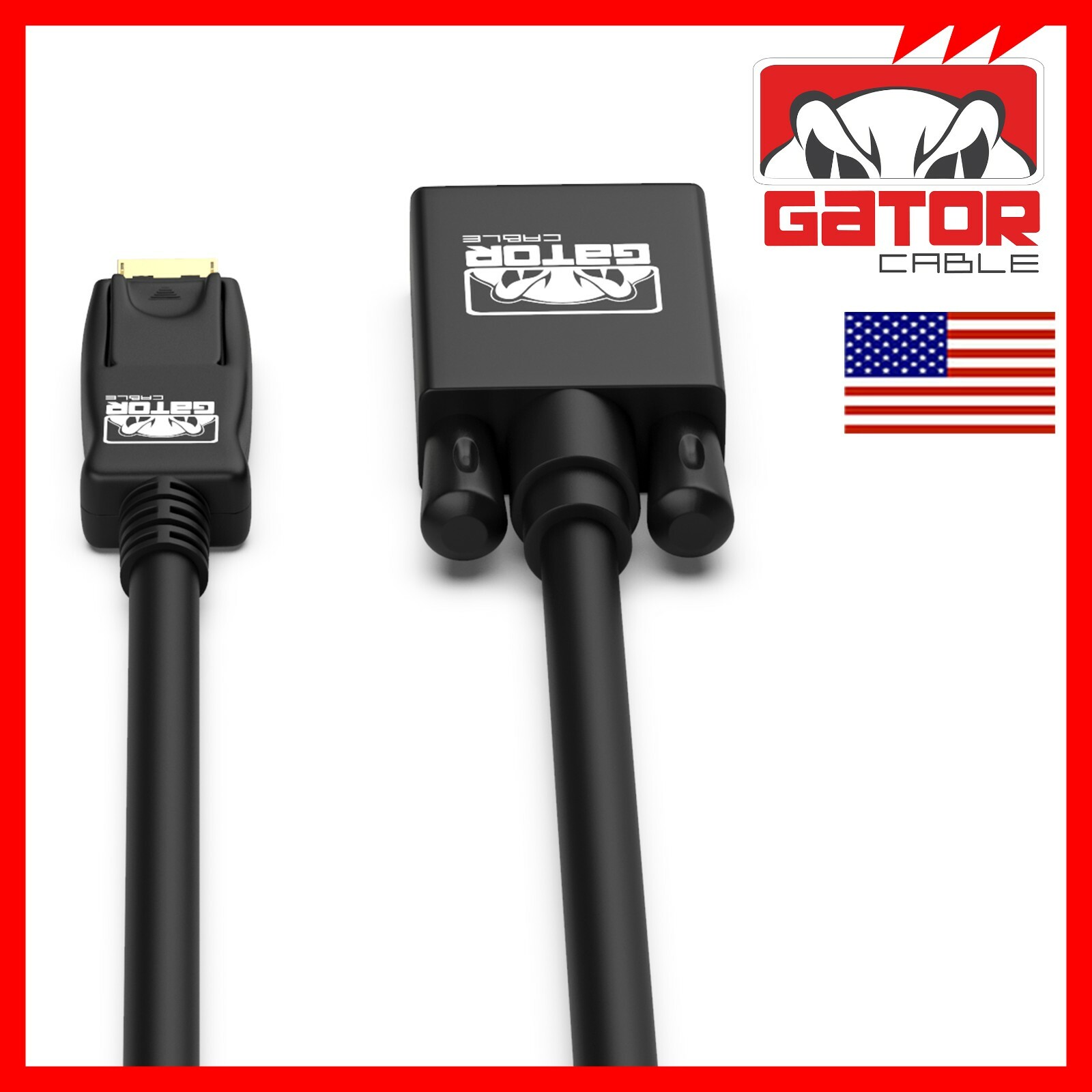 Display Port to VGA Cable Adapter Converter Video HDTV PC Monitor Desktop Laptop