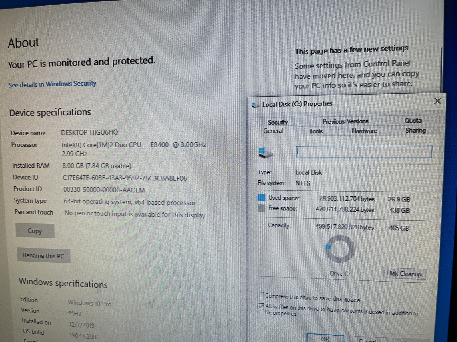 Dell Optiplex 780 Desktop Intel Core 2 Duo CPU E8400 3.00 GHz 8 GB 500 GB