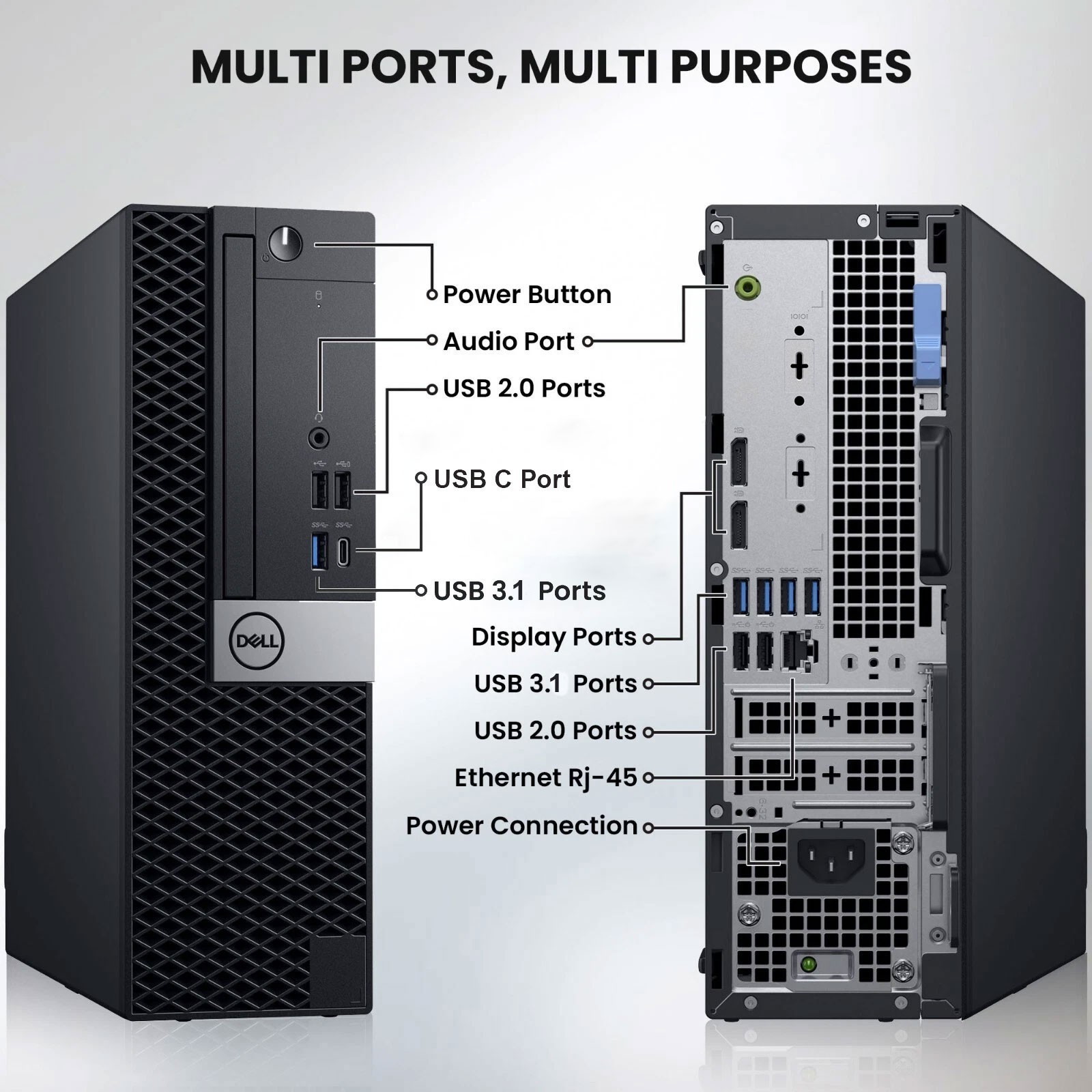 Dell Optiplex 7060 Desktop PC intel i5-8th 16GB RAM 1TB SSD Wi-Fi Windows 11 pro
