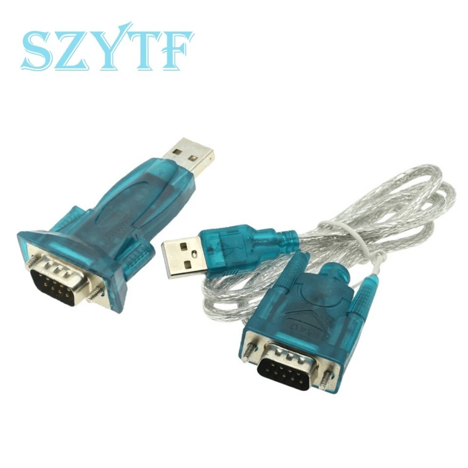 3Ft Translucent USB 2.0 to DB9 RS232 Serial Converter 9 Pin Adapter Cable PDA