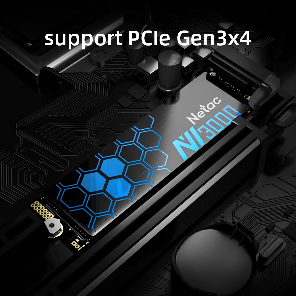 Netac Internal SSD 1TB Solid State Drive M.2 2280 PCIe Gen 3 x4 NVMe 3100MB/s