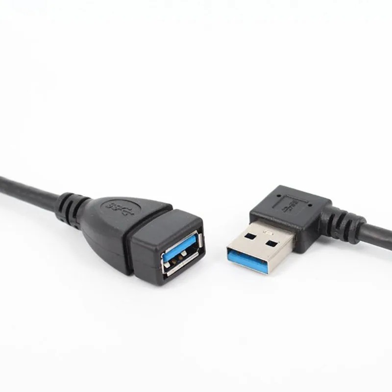 USB 3.0 Right / Left /Up/Down Angle 90 Degree Extension Cable Male To Female Ada