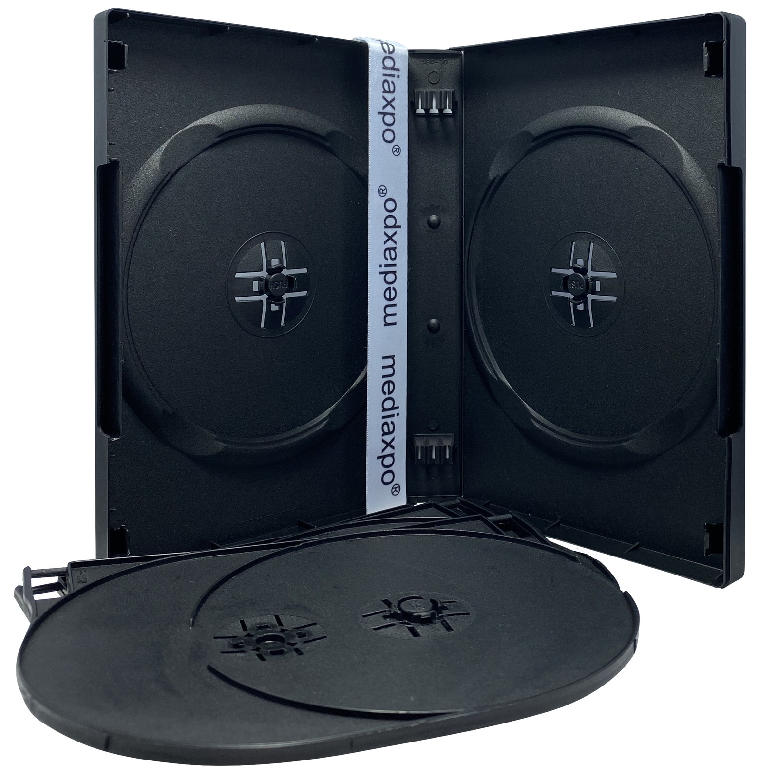 Black 8 Disc DVD Cases Lot