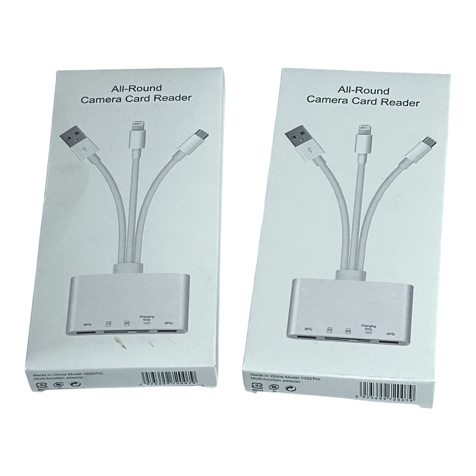 (2) 5 in 1 Memory Card Reader USB 3.0 OTG Adapter SD Card Reader For iPhone/iPad