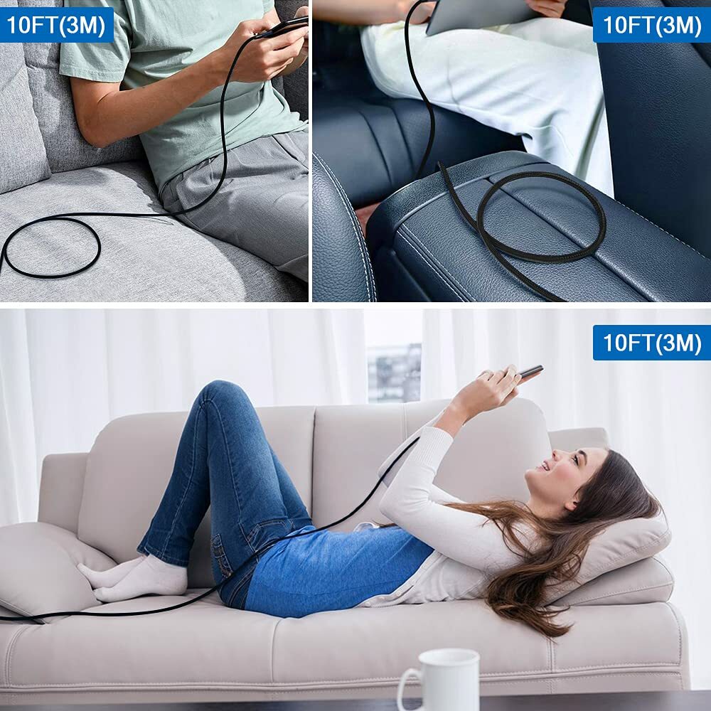 3/6/10FT Micro USB Fast Charging Cable Cord For Samsung LG Android Phone Charger