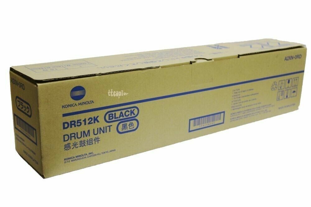 Genuine Konica Minolta DR512K Black Drum Unit A2XN0RD Bizhub C224E C284E – 135K