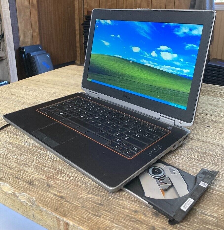 Clean 14″ Dell Laptop E6420/30 Vintage Windows XP Pro 32 Bit 2.5ghz 4gb 250gb