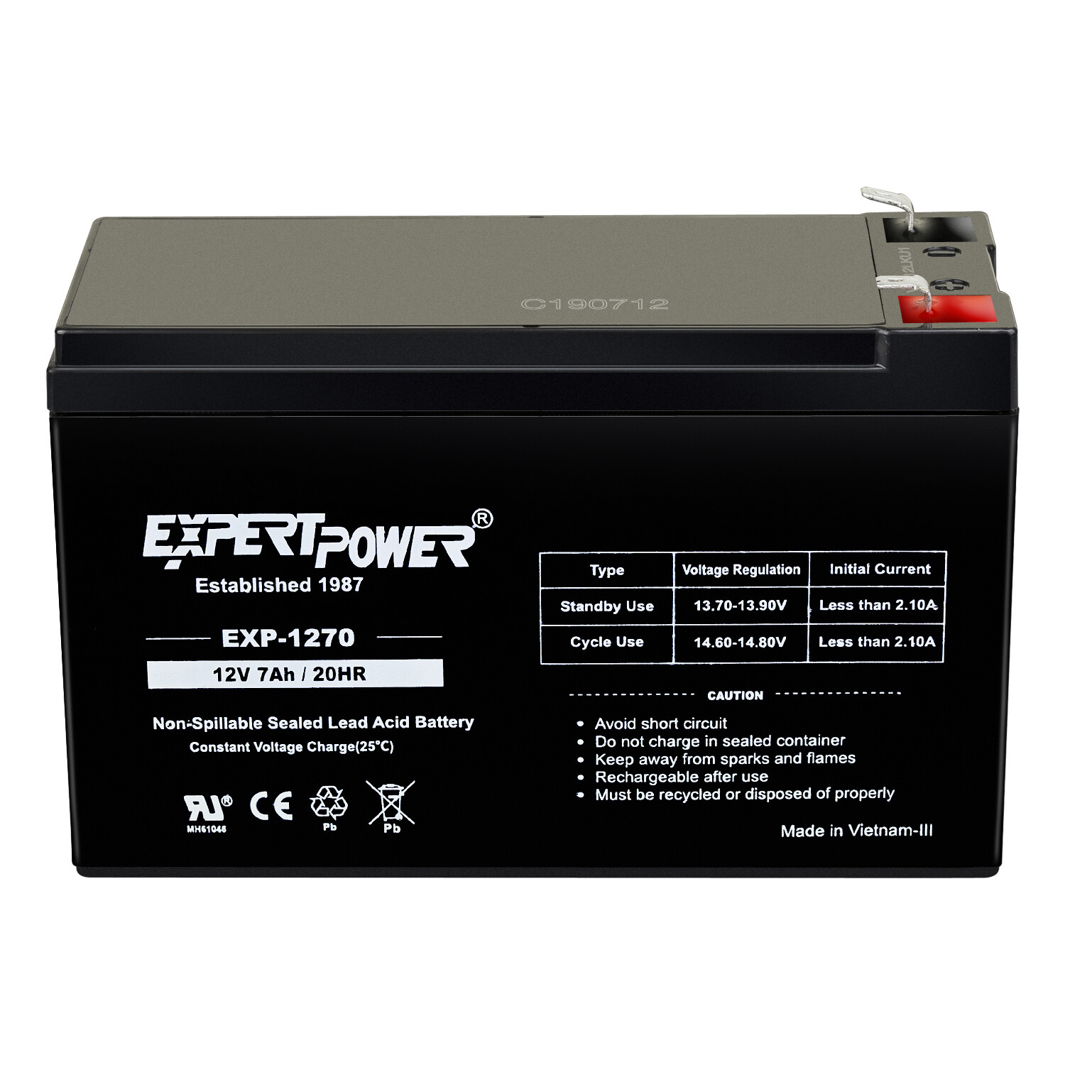 ExpertPower Sealed Lead Acid Battery – 12V 6V 20Ah 18AH 12AH 10Ah 9AH 7AH 5AH
