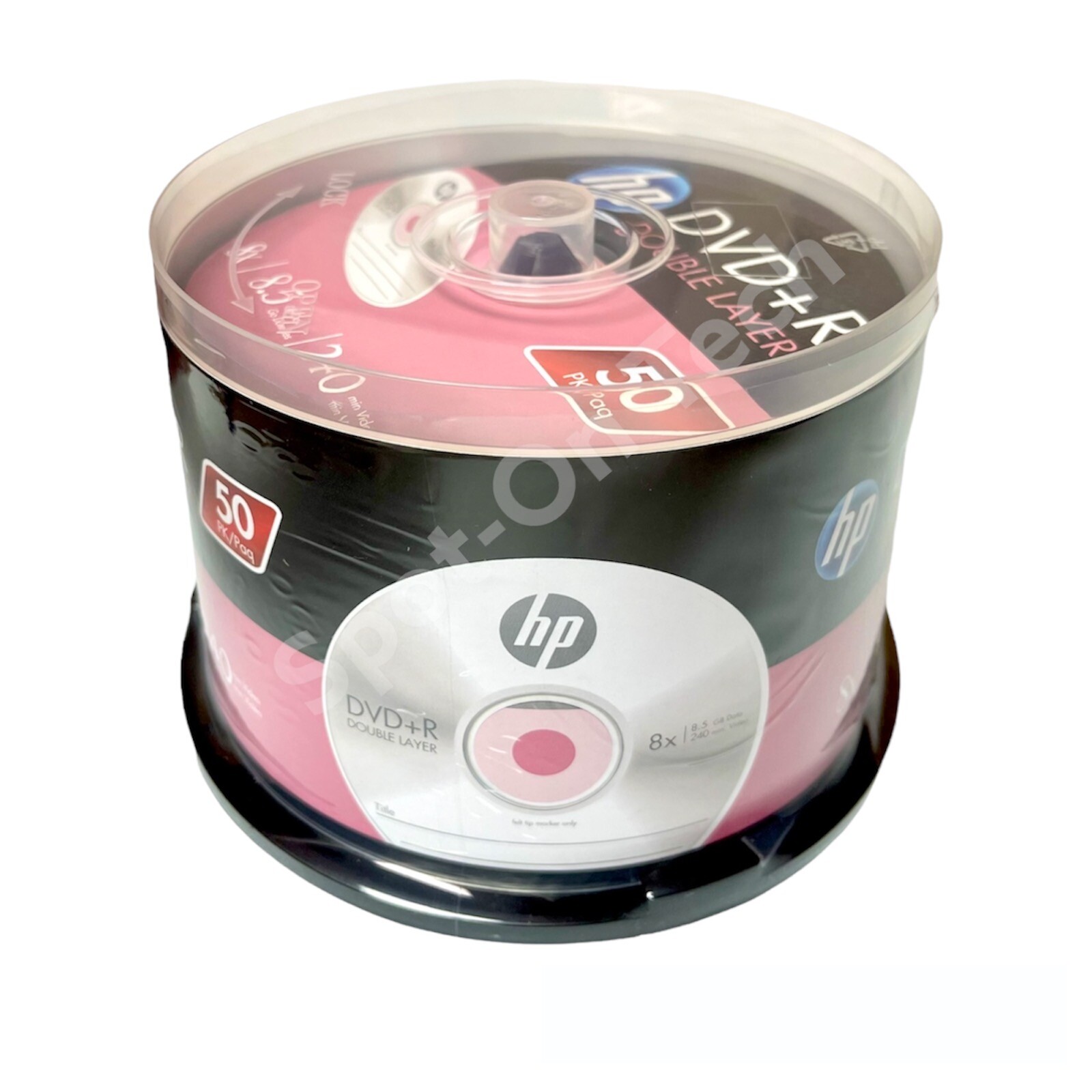 HP DVD+R DL 8.5GB Dual Layer 8X Blank Discs 50 Pack Recordable Media DRDL08050CB