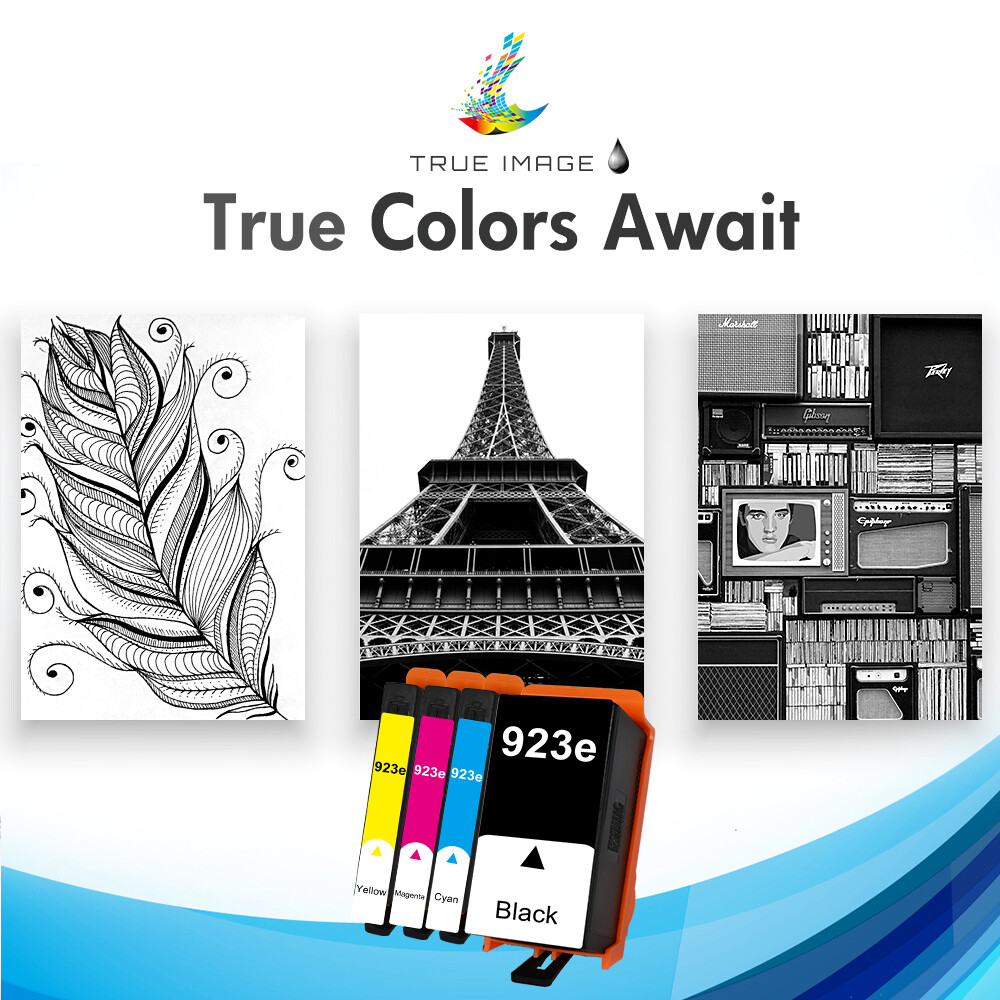 1-Pack Replacement 923e Black Ink Cartridge for HP OfficeJet Pro 8125e 8132e