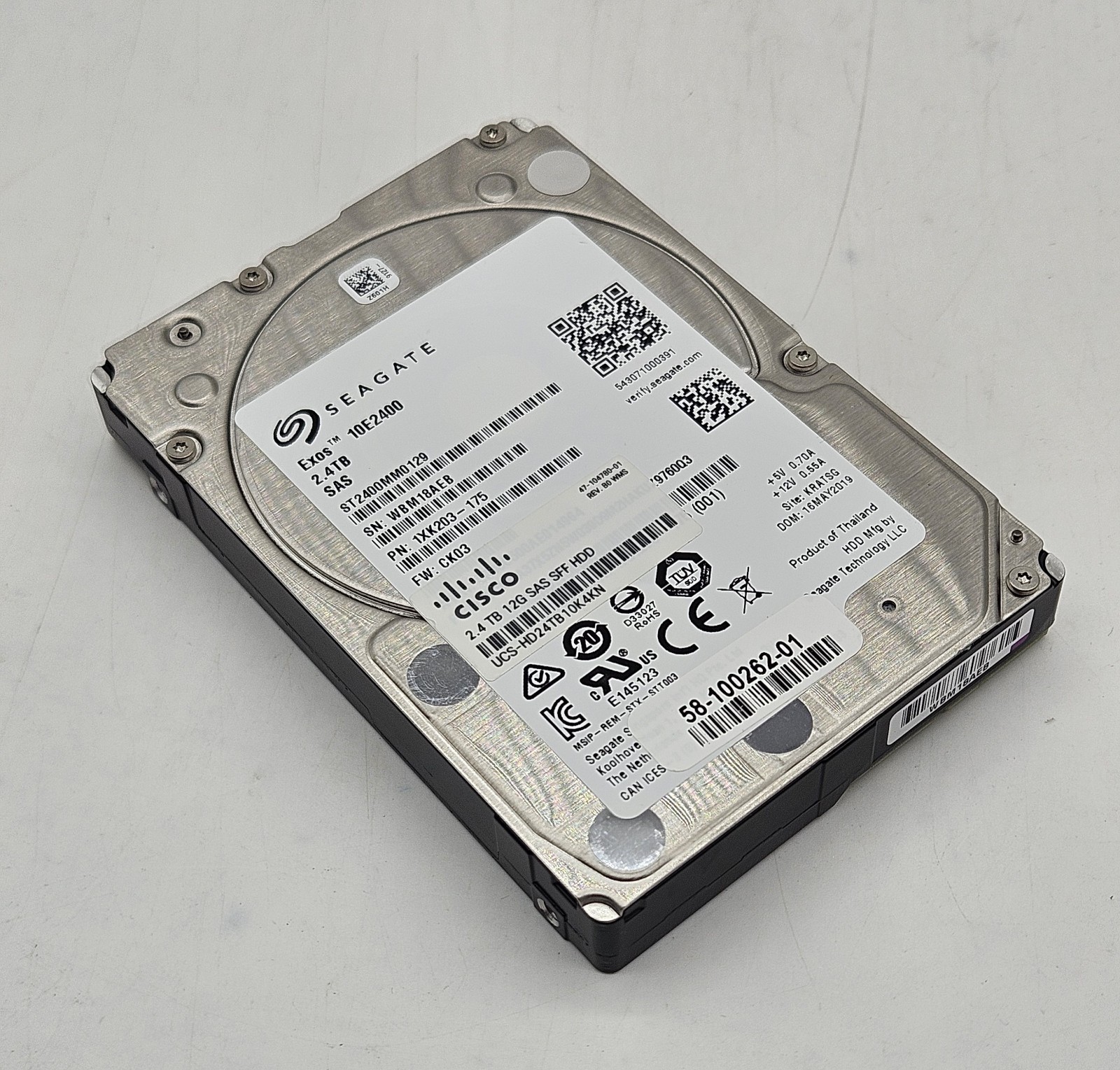 Seagate 2.4TB 10kRPM SAS 12Gbps 256MB Cache 16GB NAND 2.5″ HDD ST2400MM0129