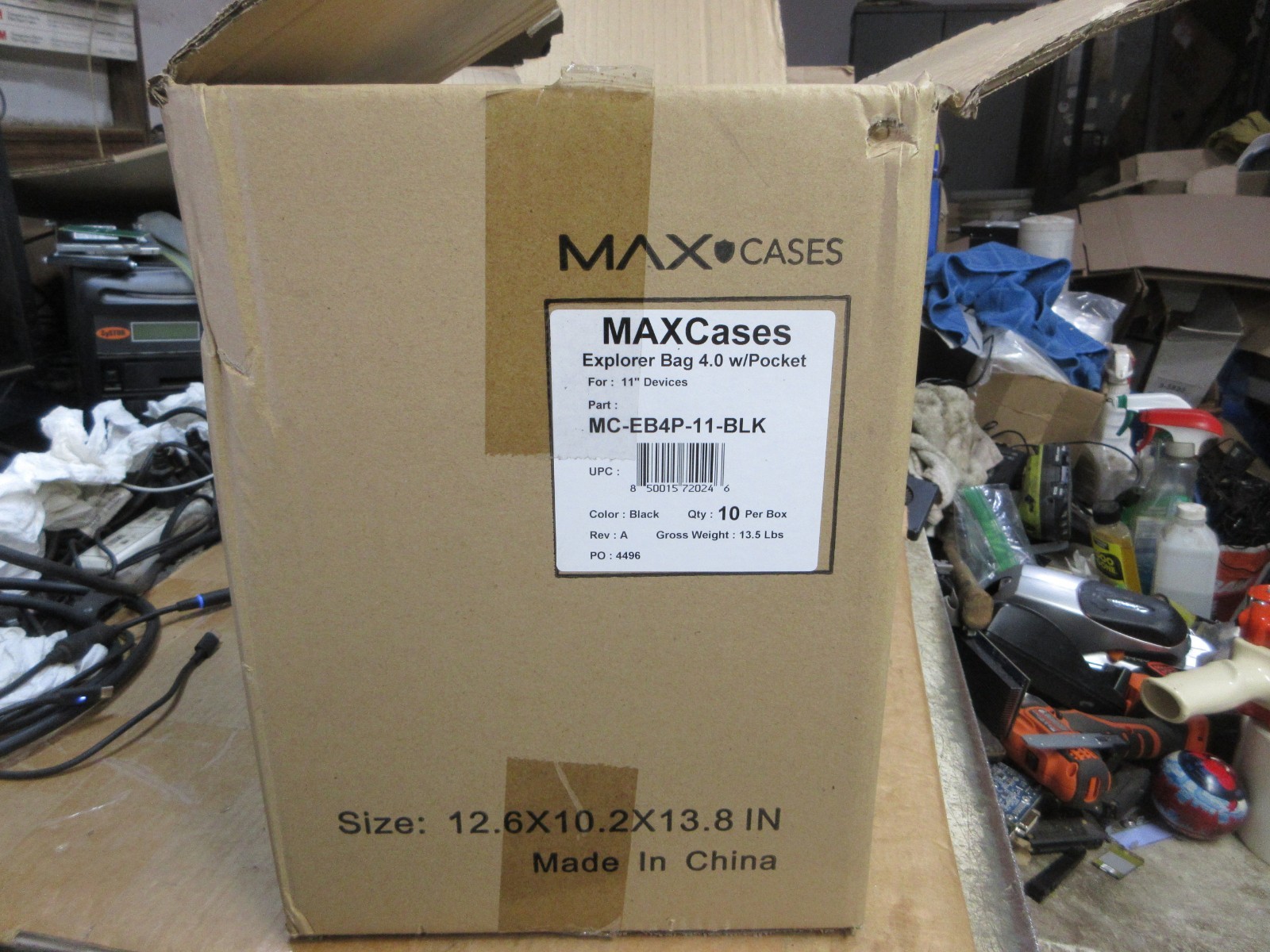 LOT 10 NEW MAX CASES 11″ EXPLORER BAG 4.0 W/ POCKET BLACK MC-EB4P-11-BLK
