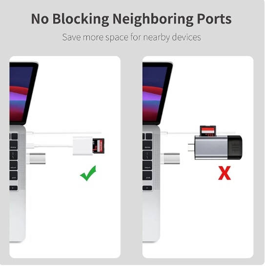 TF/SD Card Adapter Camera Reader for iPad iPhone6 7 8 Plus 13 14 17 Pro X Xs LOT