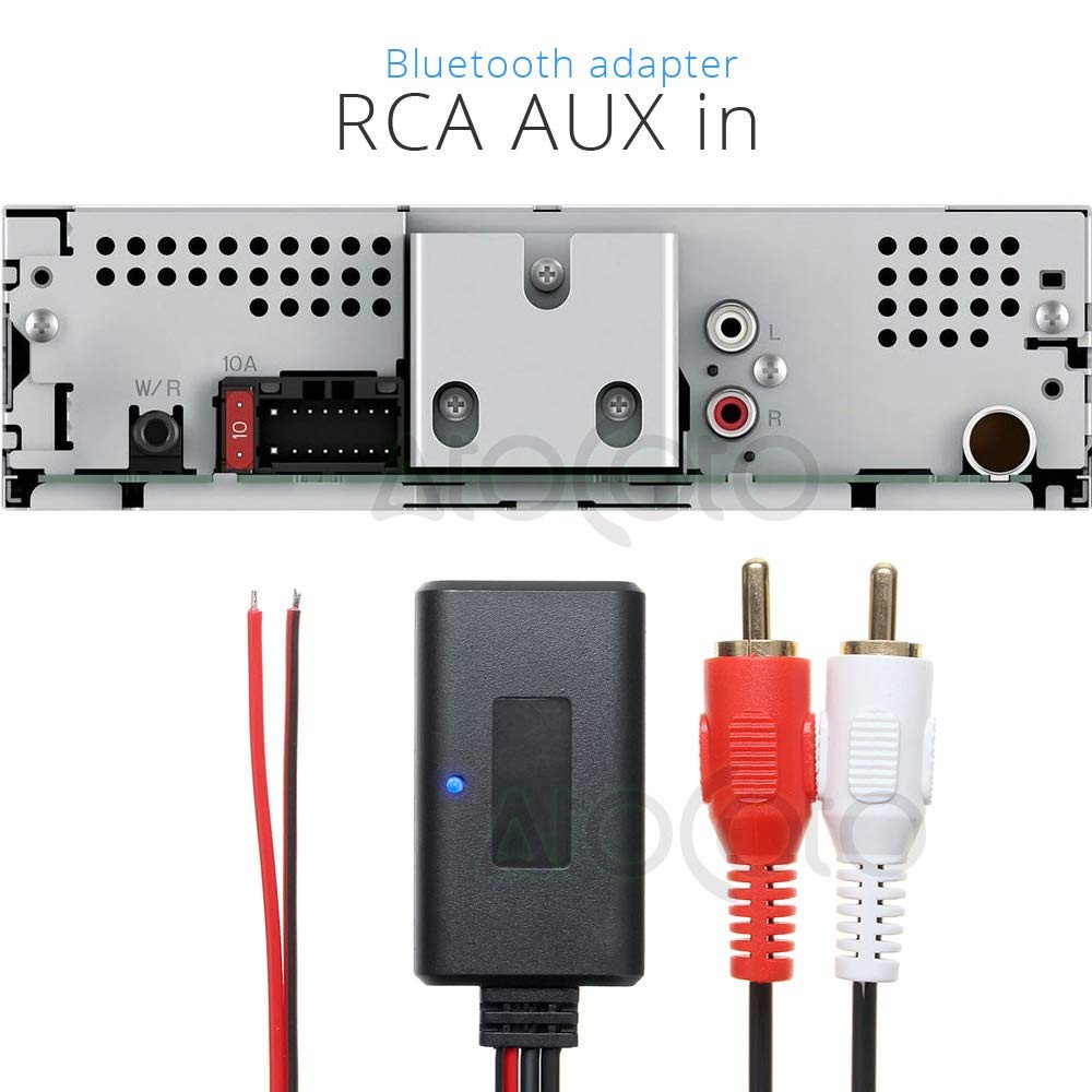 12V Aux Bluetooth 5.0 Adapter Module Music Receiver Car kit with 2 RCA Input …