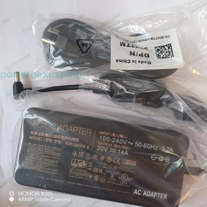 ASUS 280W 20V 14A Adapter Charger ASUS ROG Strix G17 G713PU/V/I G18 G814JI/V/U