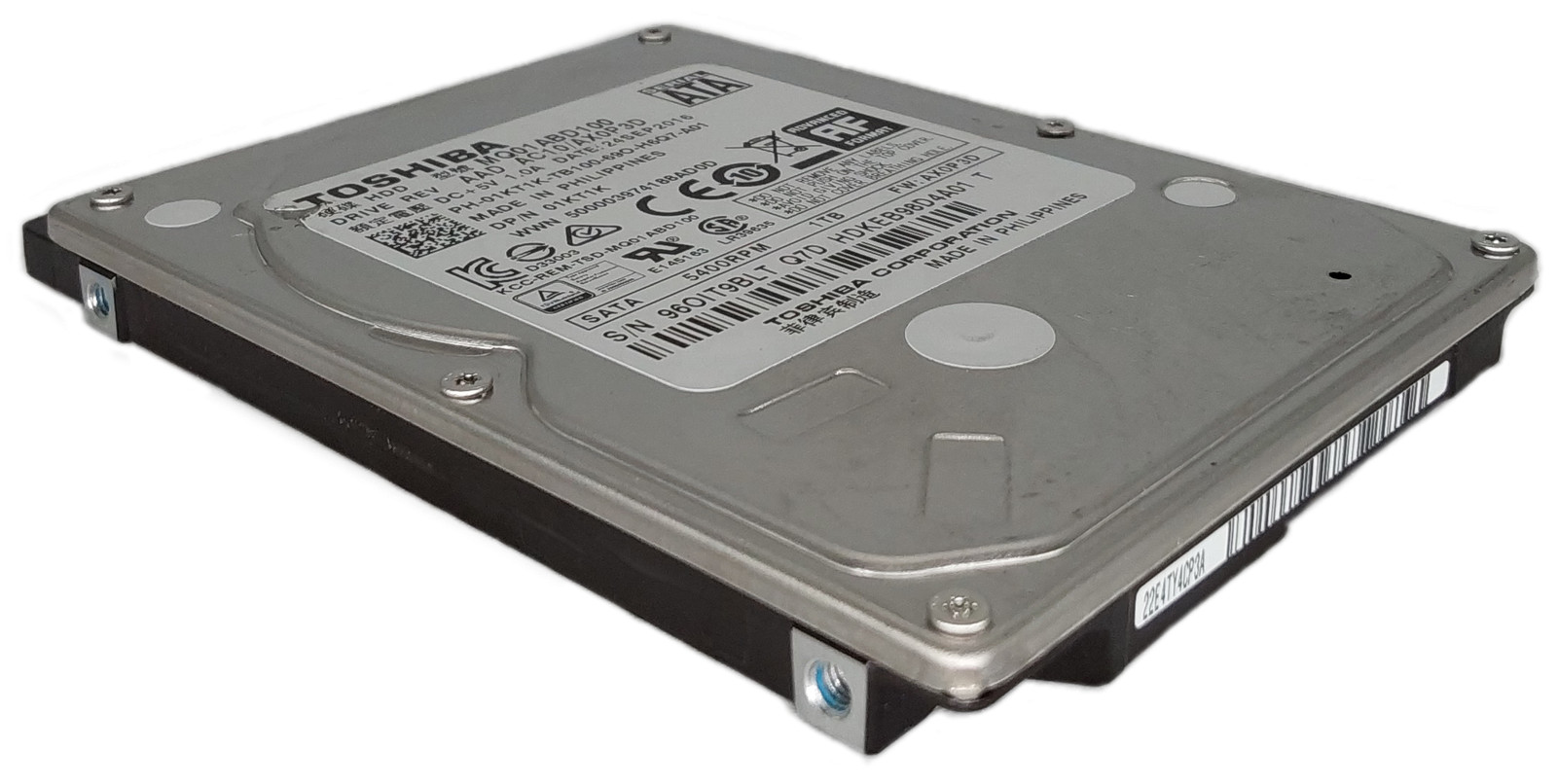 Toshiba MQ01ABD100 1TB 2.5″ SATA III HDD