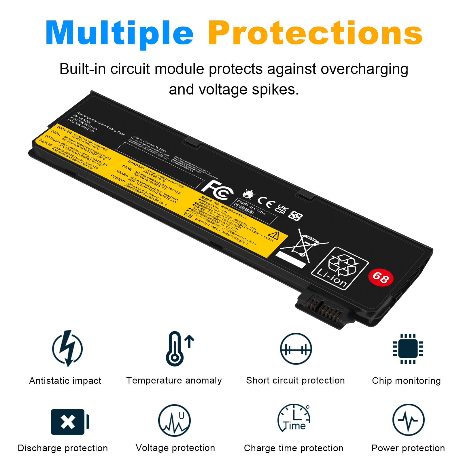 Battery For Lenovo Thinkpad T440 T440s T460 T450 T450s T460P T470P T560 0C52862