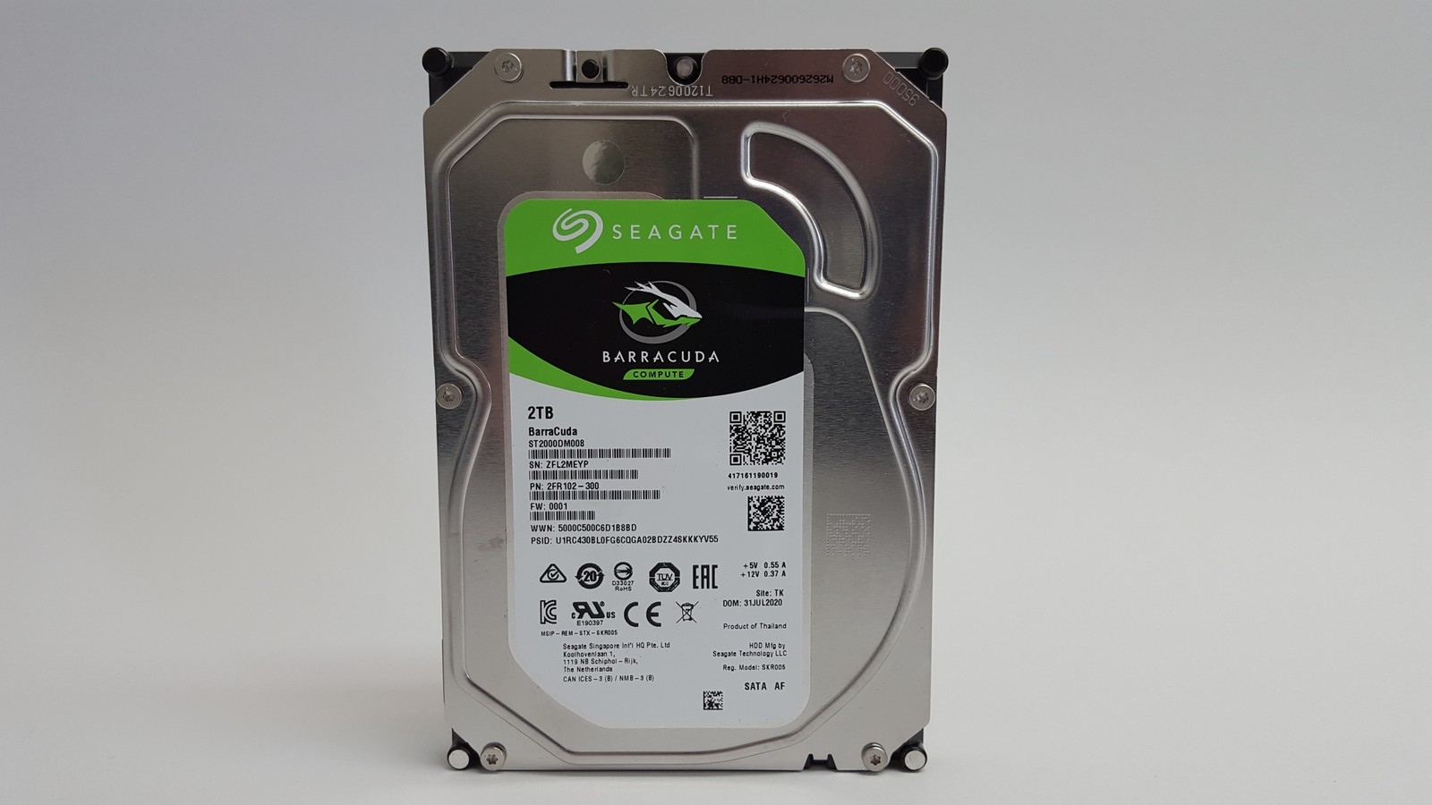 Seagate Barracuda ST2000DM008 2 TB SATA III 3.5 in Desktop Drive