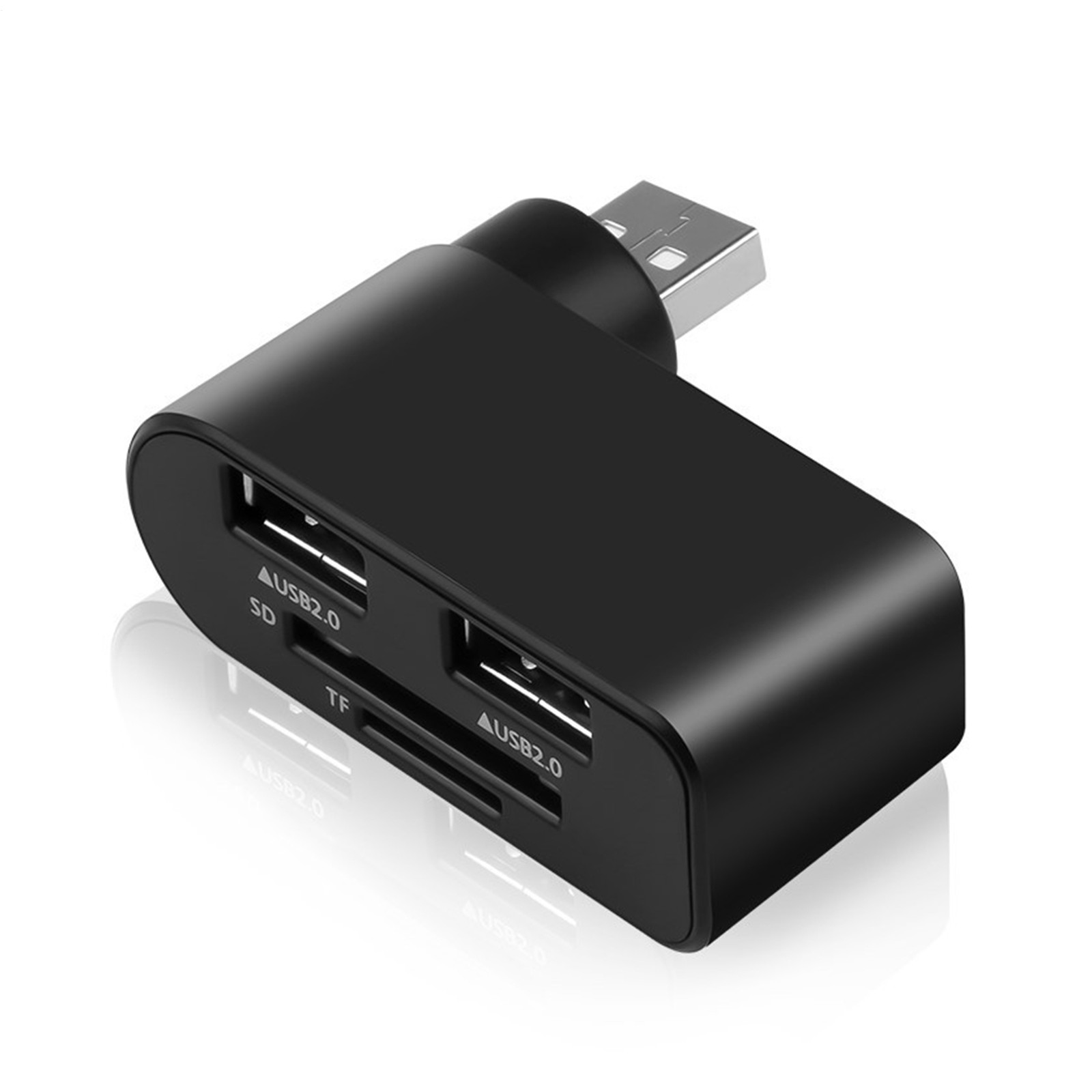 4 in 1 Rotatable USB Hub C to HDMI Adapter Portable SD Card Reader