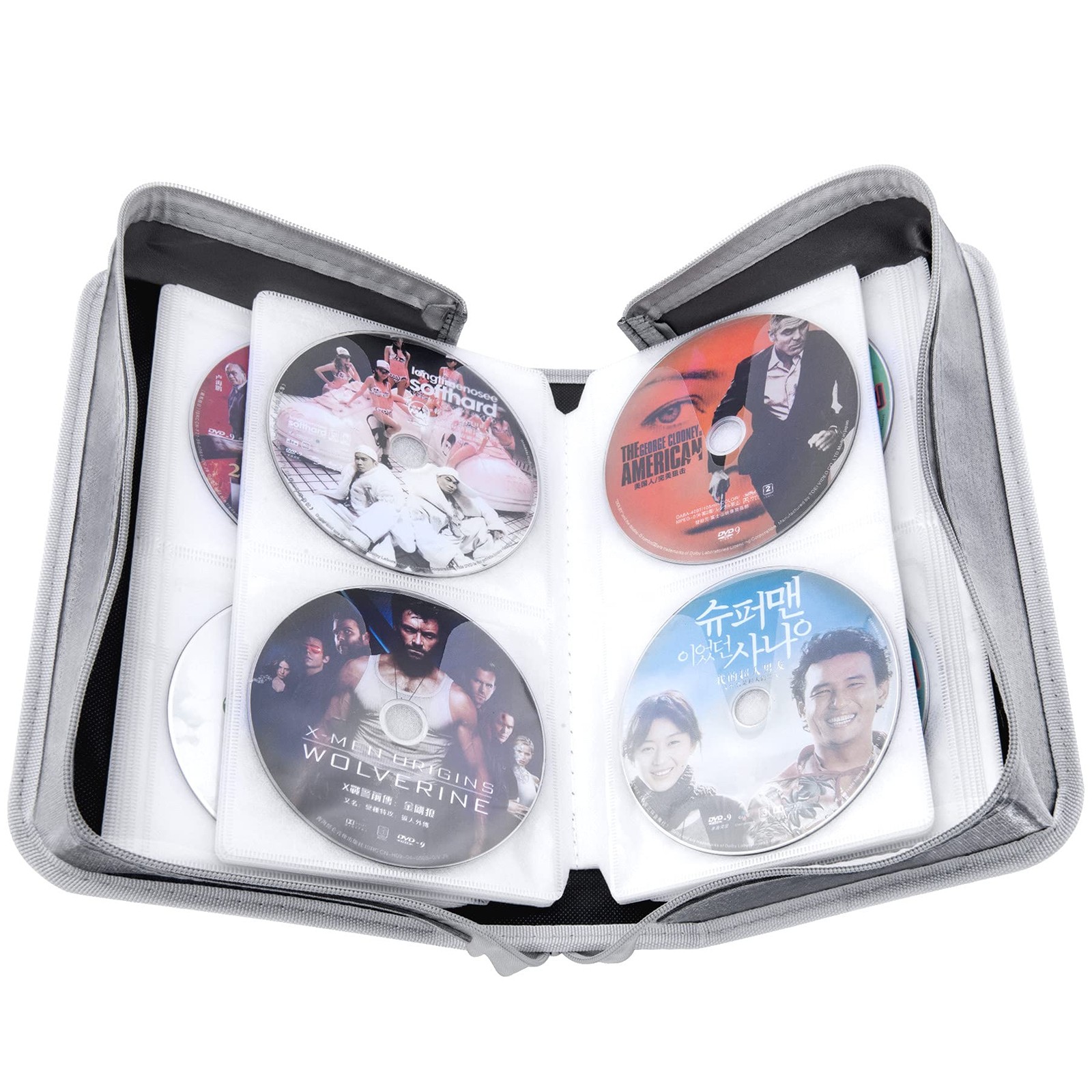 CD/DVD Case Holder, 128 Capacity CD VCD Media Wallet, Storage, Holder, Bookle…