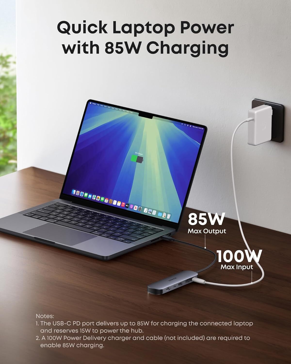 Anker 7-in-1 USB C Hub MultiPort Adapter 4K@60Hz USB C to HDMI Splitter 100W PD