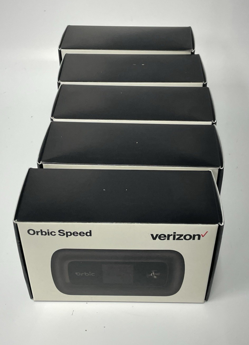 5X VERIZON ORBIC SPEED RC400L MOBILE WI-FI HOTSPOT 4G LTE ORB400LBVZRT – BNIB