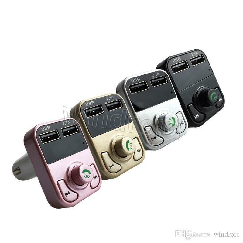 Wireless In Car Bluetooth FM Transmitter MP3 Radio Adapter Car 2 USB Charger G2