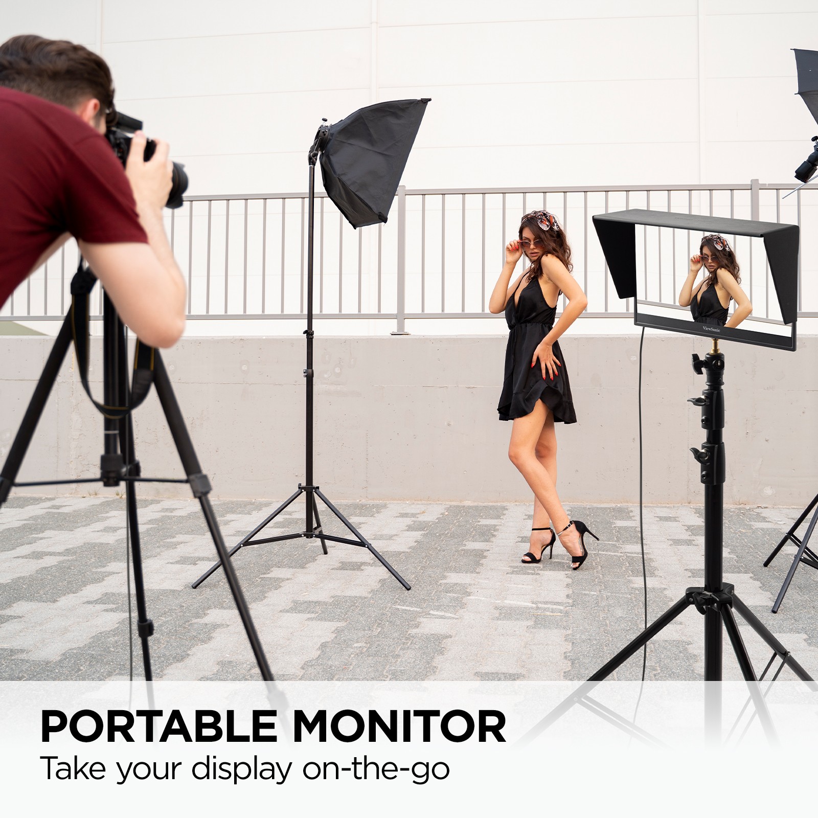 ViewSonic VP16-OLED Ergonomic Stand Portable 15.6″ 1080p OLED Monitor(CR)