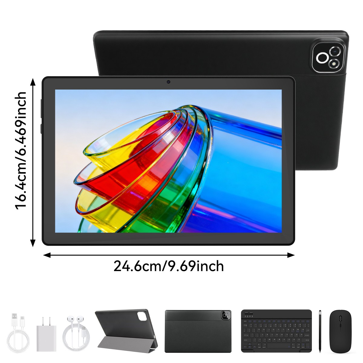 2026 Newest Tablet Android 16 Tablet 32GB RAM+256GB ROM Octa-Core 2.0G+WiFi 5G