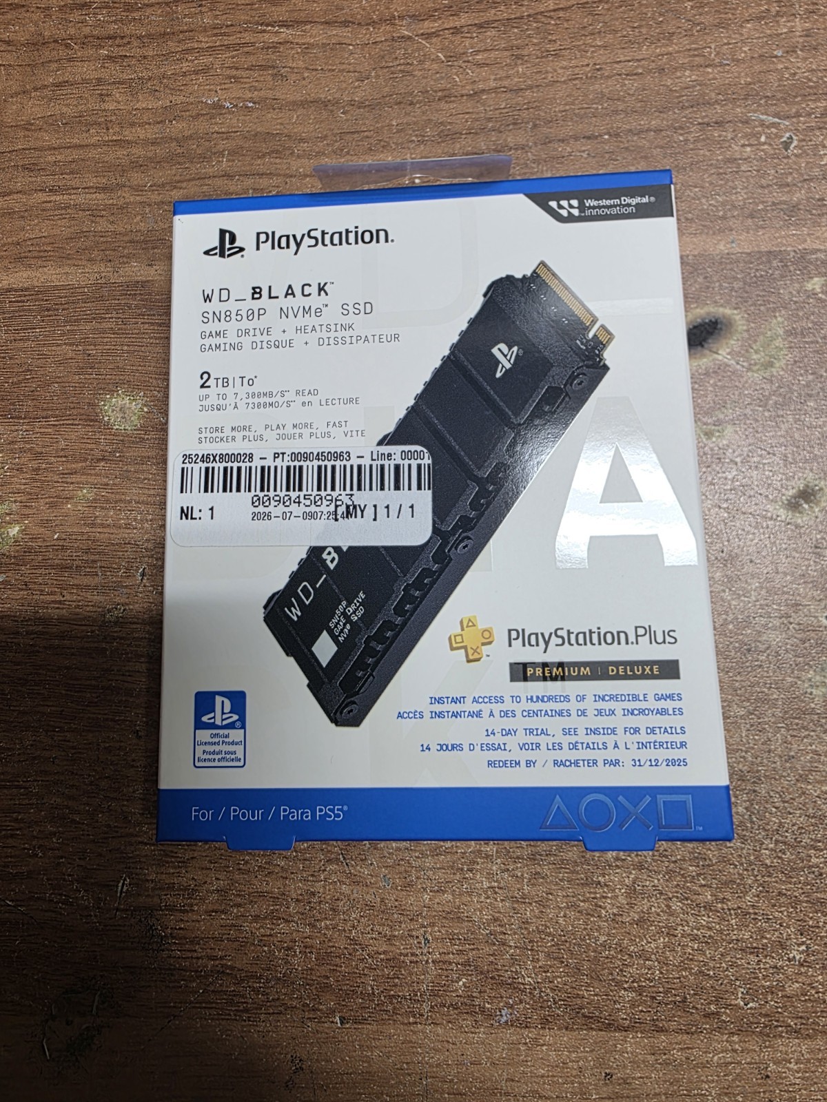 Sealed | WD_BLACK SN850P 2TB M.2 NVMe Internal SSD Solid State Drive
