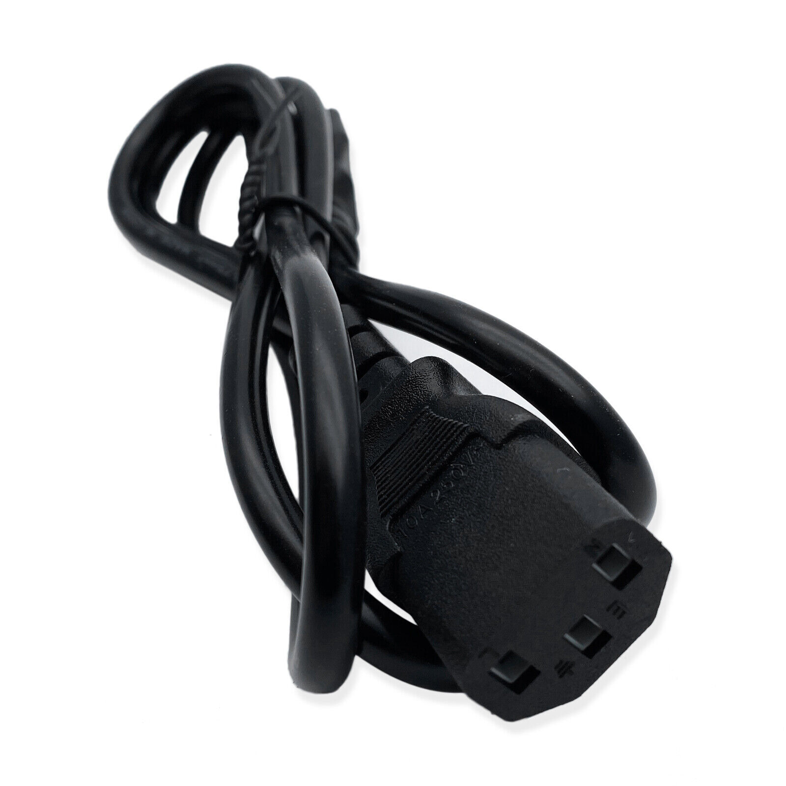 Standard AC Male Power Cord Cable Monitor PC Computer 6ft 3-Prong PSU