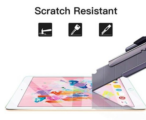 [2-Pack] HD Tempered GLASS Screen Protector for Apple iPad 6th Generation 2018