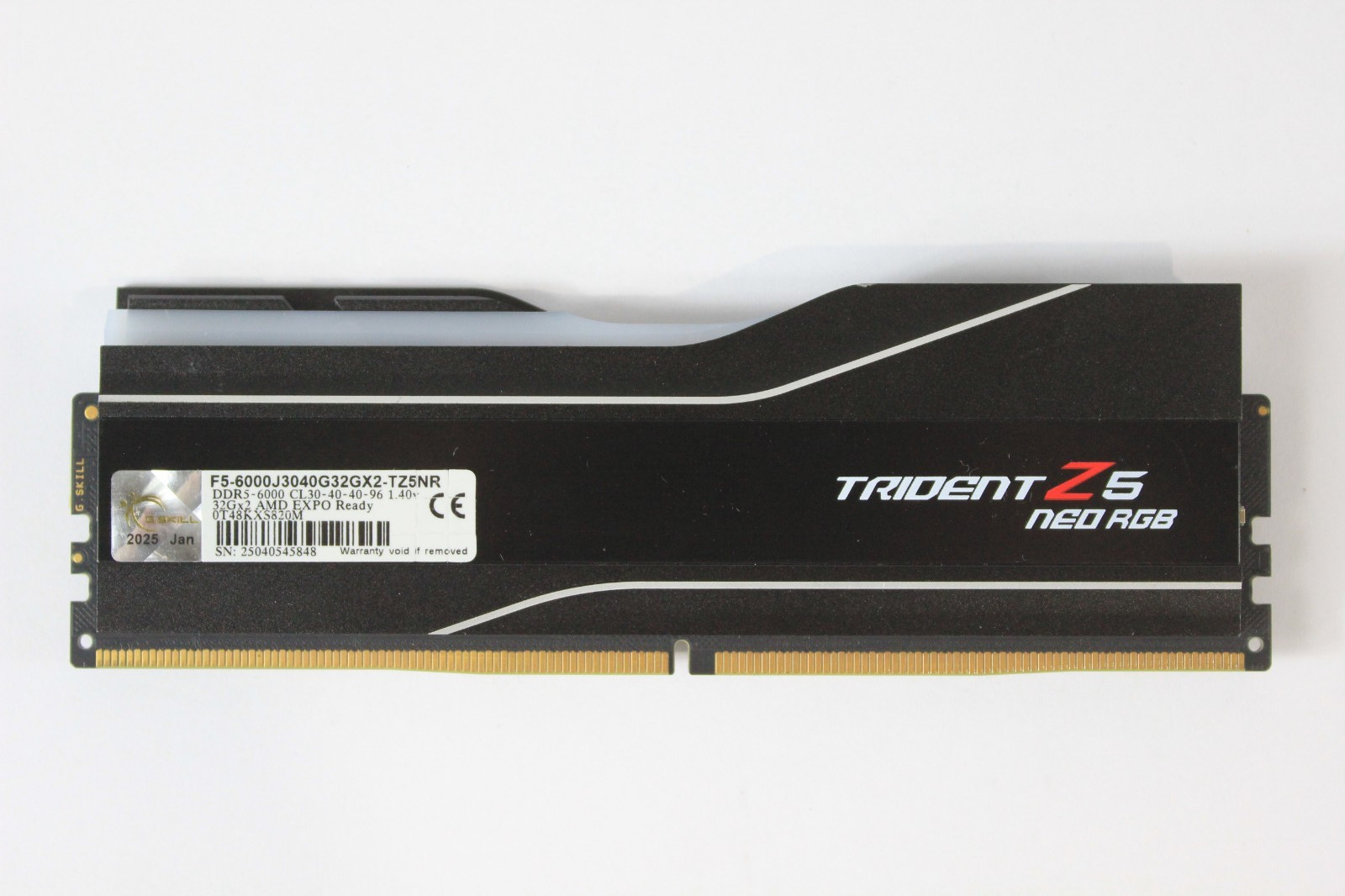 G.Skill Trident Z5 NEO RGB 32GB(1x32GB) RAM DDR5 6k MHz F5-6000J3040G32GX2-TZ5NR