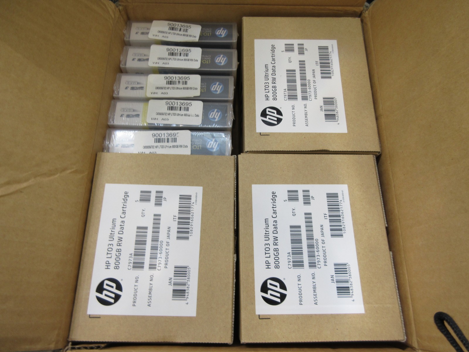 LOT OF 20 HP C7973A LTO-3 ULTRIUM RW DATA CARTRIDGE 800GB NEW SEALED