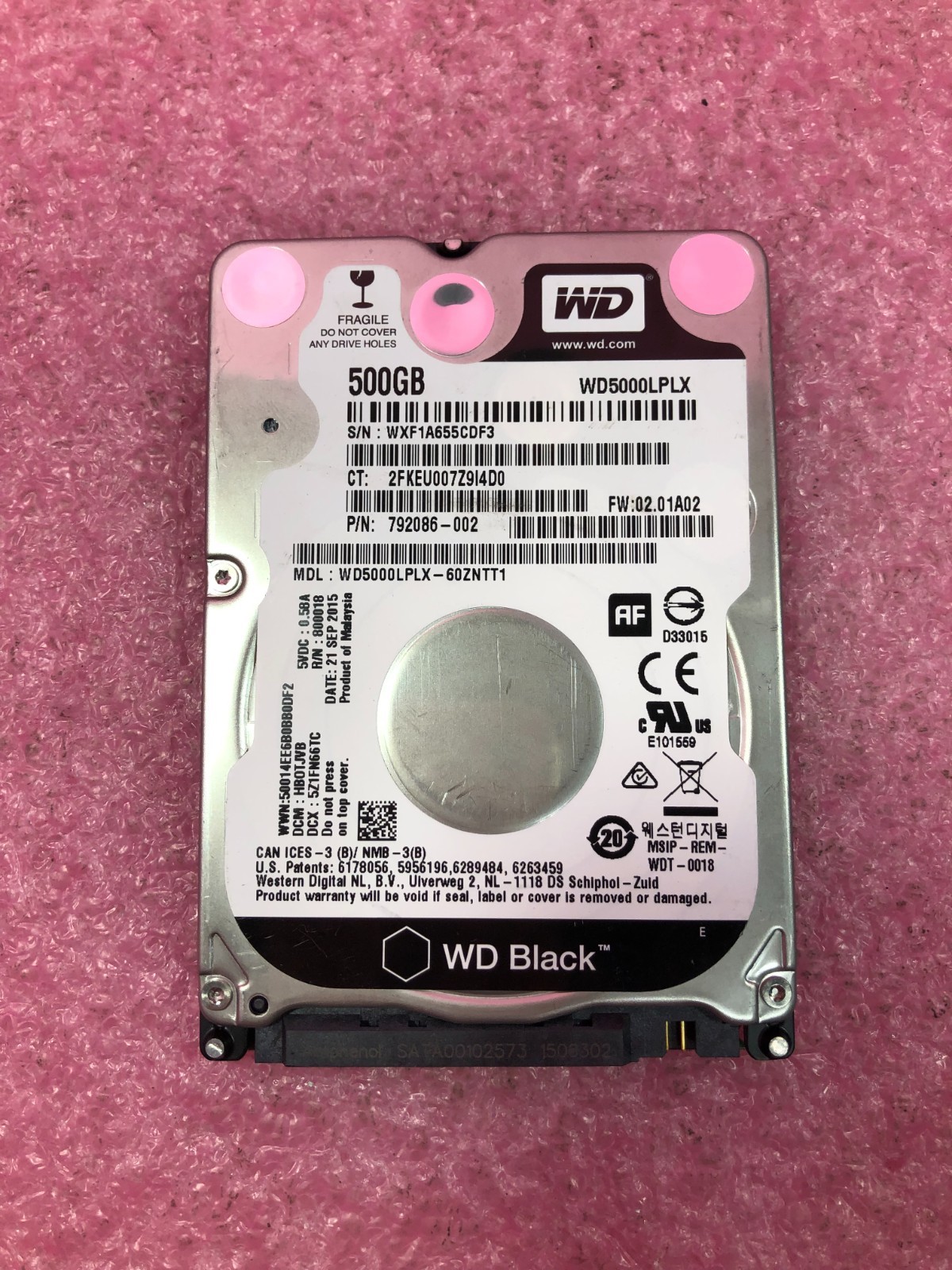 Strong-IT WESTERN DIGITAL WD5000LPLX BLACK 500GB 2.5″ 7MM SATA 7200RPM6Gb/s 32MB