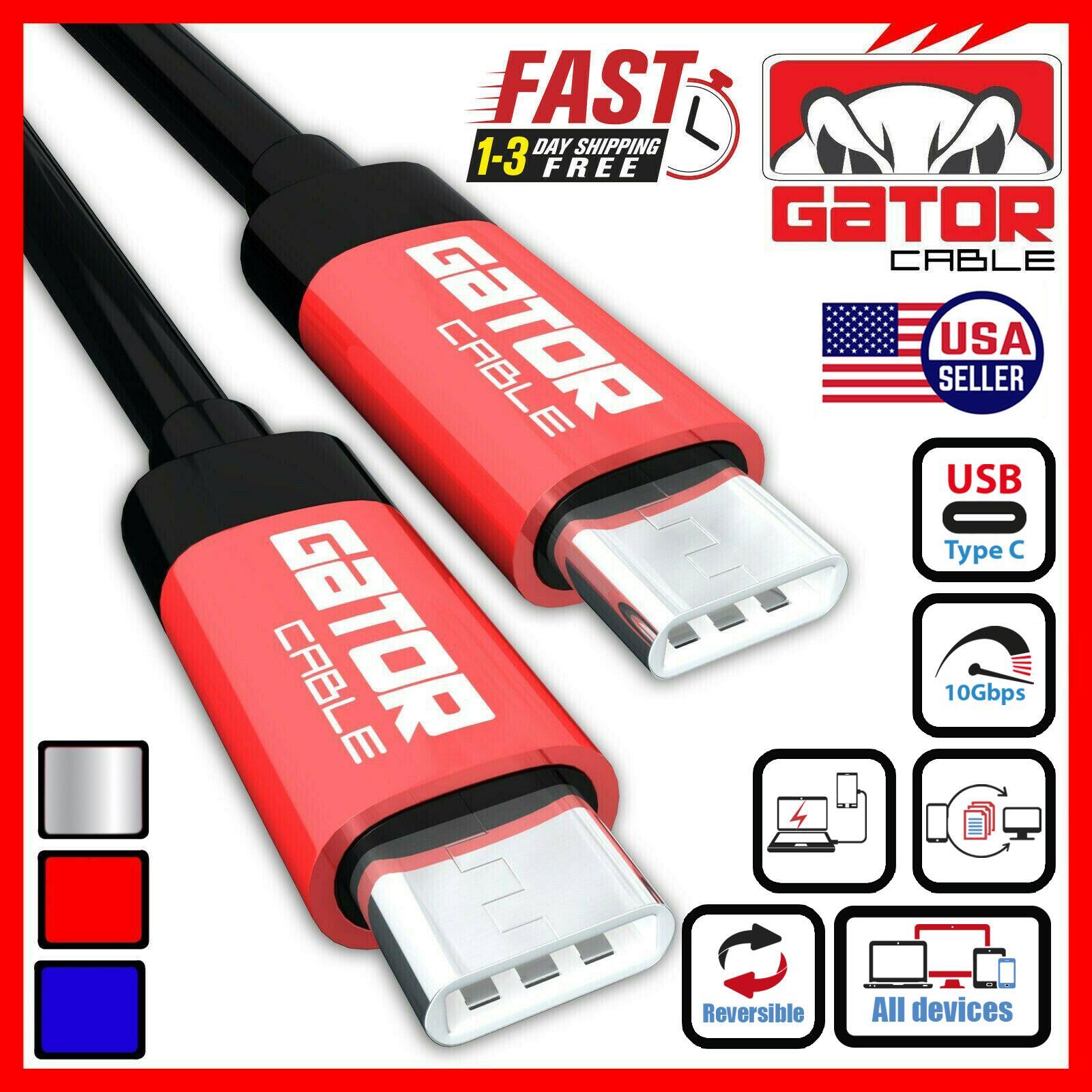 USB-C to USB-C 3.1 Male Type-C Cable Charger Fast Charge Data Sync PD 20W 3A