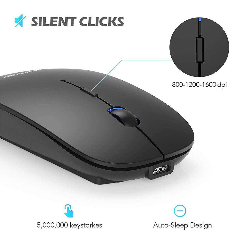 USB-C Dual Wireless Mouse For Macbook Pro 14 16 A2442 A2485