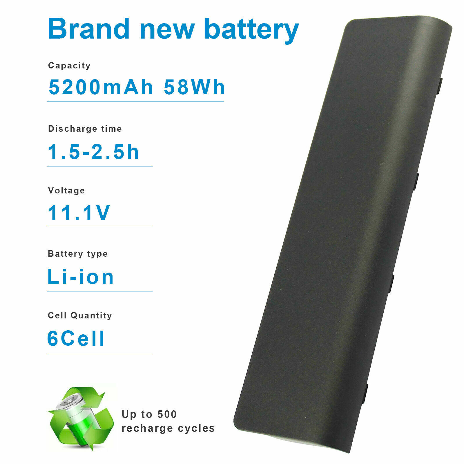 Notebook Battery for HP Pavilion MU06 CQ42 593553-001 593554-001 G6 CQ62 CQ72