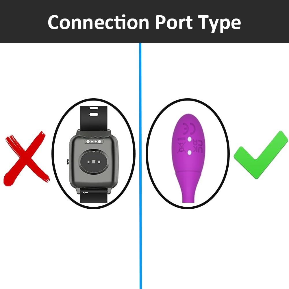 Vebaisa 5mm Magnetic USB DC Charger Cable 2.7 feet with 2 Dots for 5mm, White