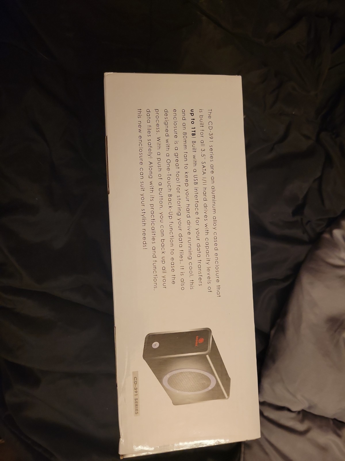 Coolmax 3.5 Sata External Enclosure With 80mm Fan And Otb Function