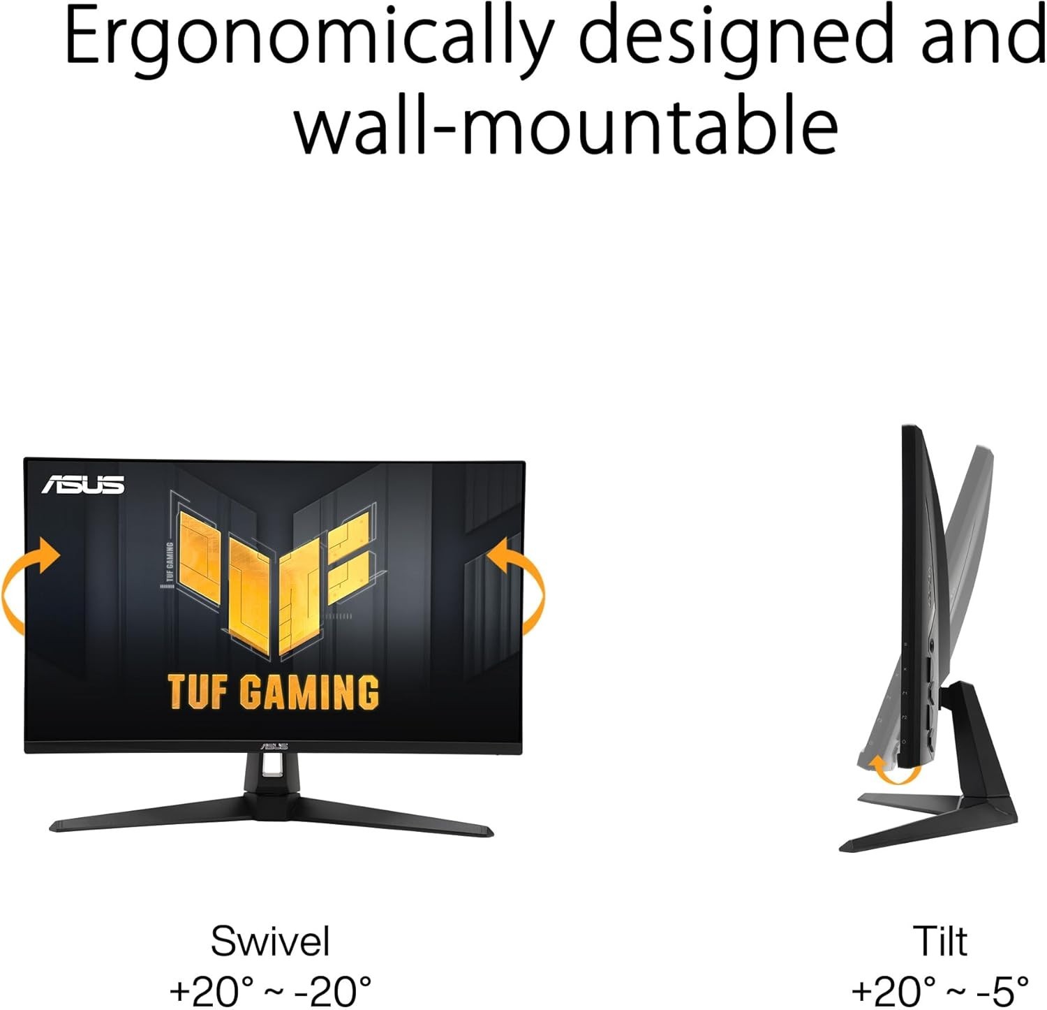 ASUS TUF Gaming 27″ 1440P Monitor (VG27AQM5A) – QHD (2560×1440), 300Hz Fast IPS