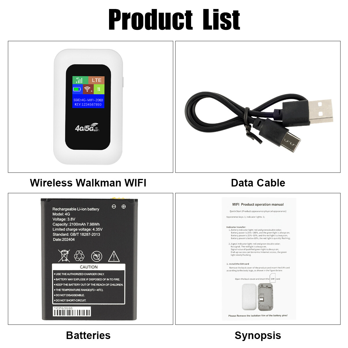 US Wireless Unlocked 4G LTE Mobile Broadband Wifi Routers Portable Modem Hotspot