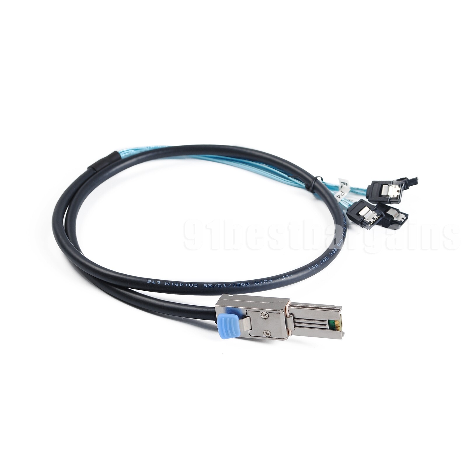 Mini SAS SFF-8088 to 4x SATA 7Pin Mini-SAS Male TO SATA Adapter Cable 1M 3.3ft