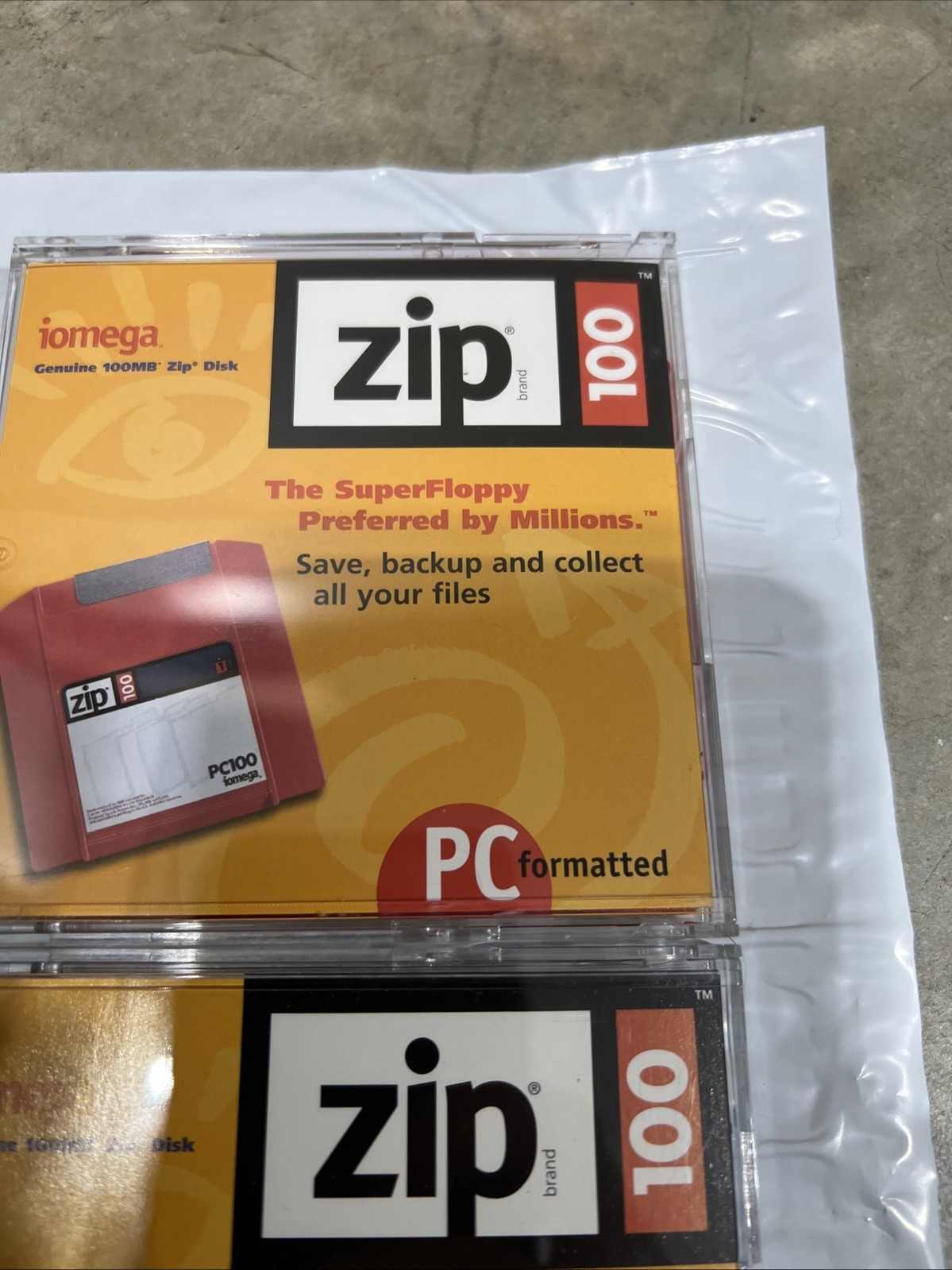 Lot of 5 iomega Zip Disk 100 USED 100MB Storage Capacity Blank Mac Or PC Format