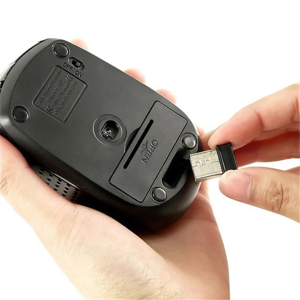 Silent Wireless Mouse – 2.4G Portable Optical Office Mouse for Laptop & MacBook